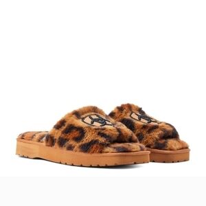 Ariat Leopard Print Fur Slippers